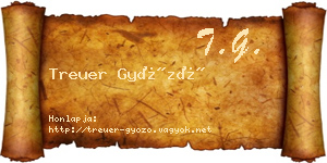 Treuer Győző névjegykártya