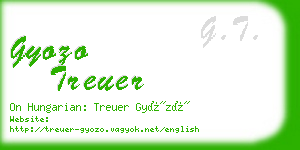 gyozo treuer business card
